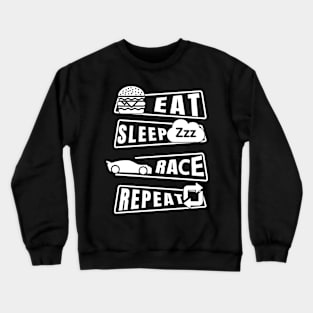 Eat Sleep Race Repeat Crewneck Sweatshirt